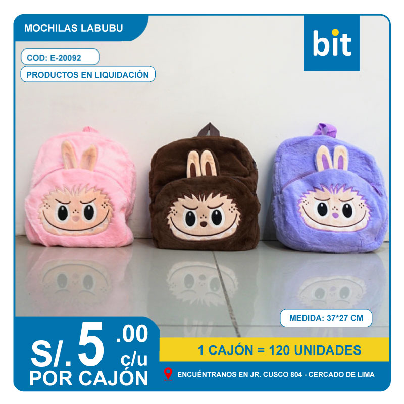 C03 MOCHILAS LABUBU / COD: E-20092 CJN 120 UNDS