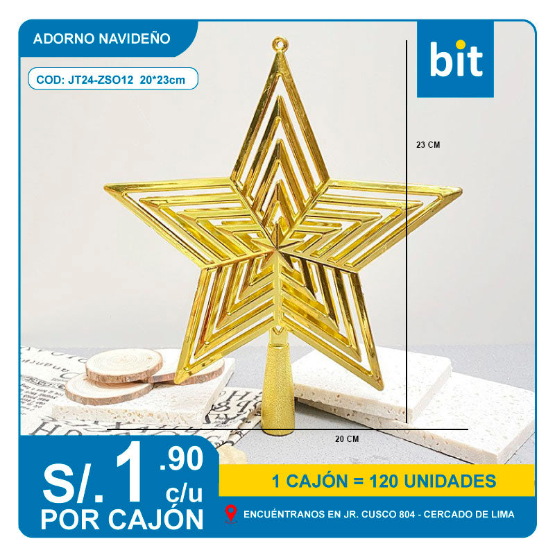 C03 ADORNO NAVIDEÑO / COD:JT24-ZSO12 20*23cm- CJN 120UNDS