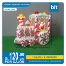 C02 ADORNO NAVIDEÑO DE RESINA / COD: WDL-25006- CJN 8 UNDS