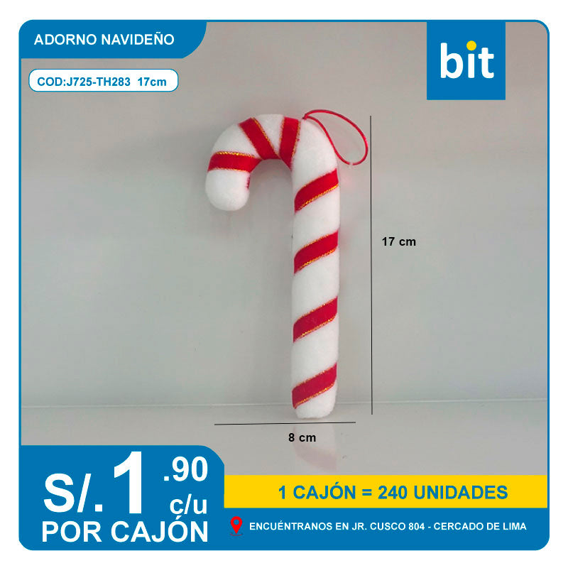 C03 ADORNO NAVIDEÑO / COD:J725-TH283  17cm - CJN 240 UNDS