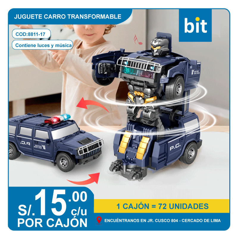 📦 CARRO TRANSFORMER COD: 8811-17 -- CJN DE 72 UNDS