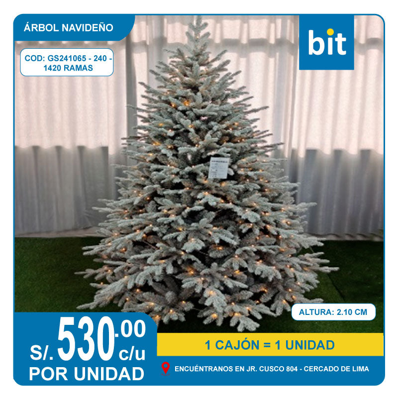 C03 ÁRBOL NAVIDEÑO / COD:GS241065 - 240 - 1420 RAMAS- CJN 1 UND