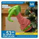 C03ADORNO NAVIDEÑO TIPO PATAS DE DUENDE  / COD: W232B - CJN 6 UNDS