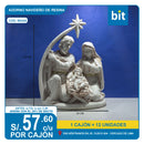 C03 ADORNO NAVIDEÑO DE RESINA/ COD: W2424 - CJN 12 UNDS