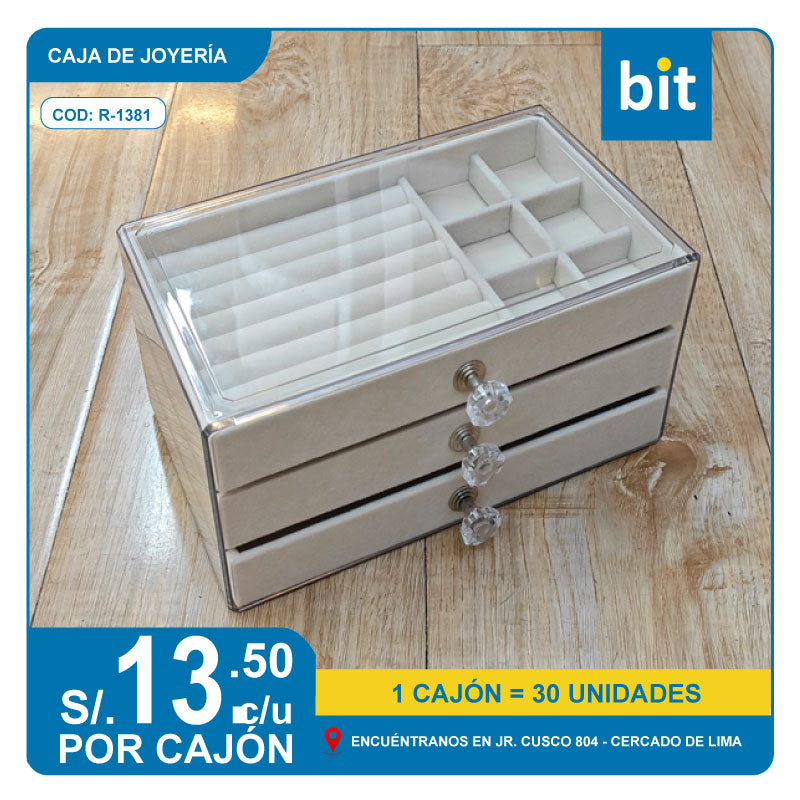 C03 CAJA DE JOYERÍA / COD: R-1381 - CJN 30 UNDS