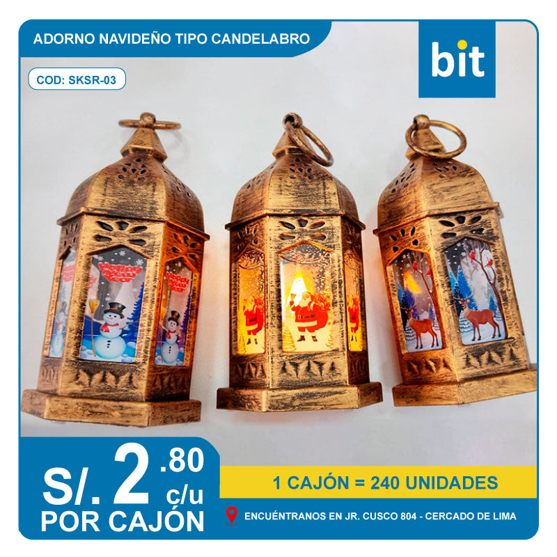 C03 ADORNO NAVIDEÑO / COD:SKSR-03- CJN 240 UNDS