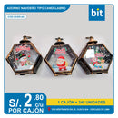 C03 ADORNO NAVIDEÑO CON TIPO CANDELABRO CON LUZ ARTIFICIAL / COD: SKSR-04- CJN 240 UNDS