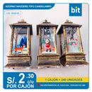 C03 ADORNO NAVIDEÑO CON TIPO CANDELABRO CON LUZ ARTIFICIAL / COD:SKSR-05- CJN 240 UNDS