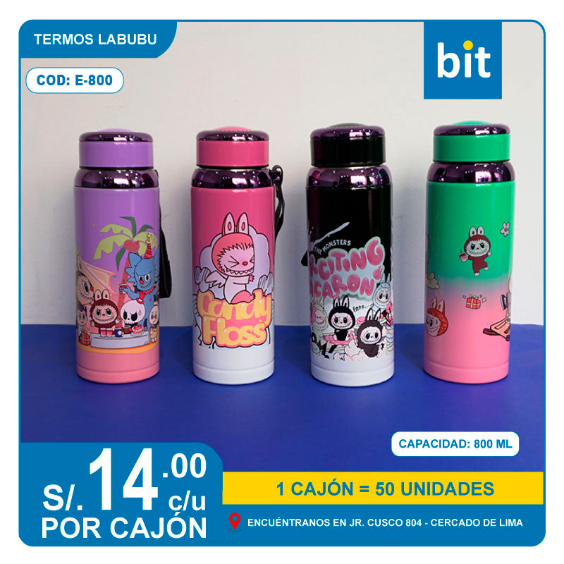 C03 TERMOS LABUBU / COD: E-800  - CJN 50 UNDS
