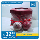 C03 SET DE 14 BOLAS NAVIDENAS EN DE 8CMS/ COD: HL22GH-32 - CJN 24 SET'S