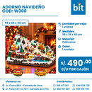 DECORACIONES DE NAVIDAD COD: W300 CJN X	1 UNID