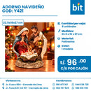 ADORNO NAVIDEÑO COD: Y421 CJN X 8 UNID