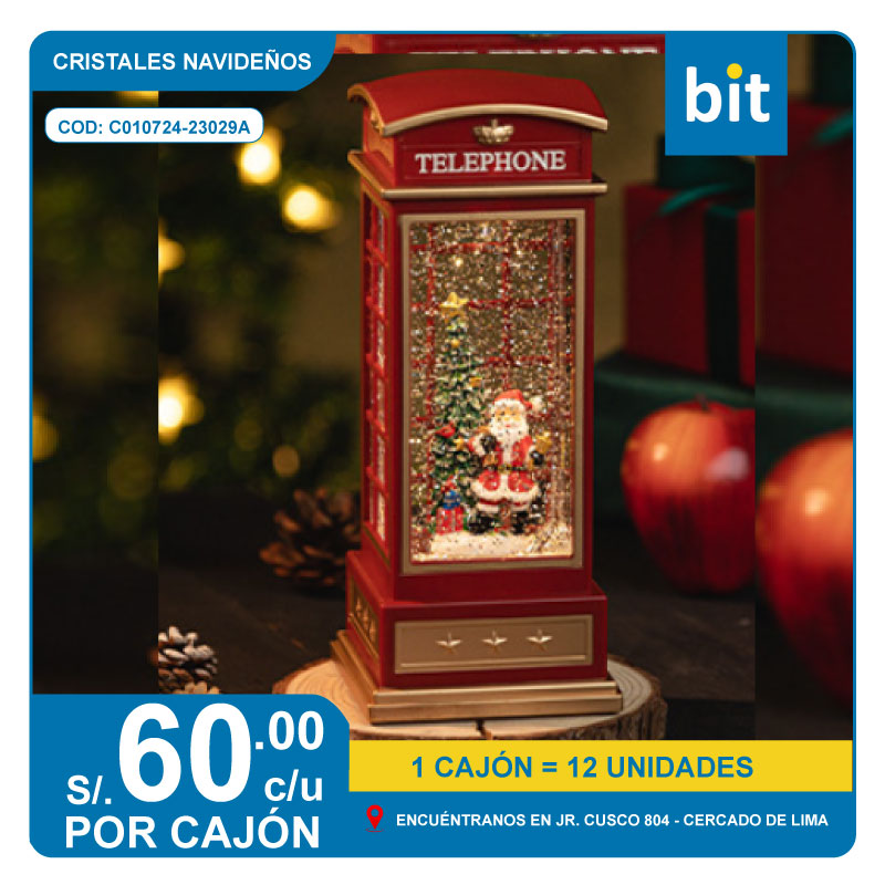 C01 ADORNO NAVIDE?O DE RESINA COD: WDL-23029A -- CJN  12 UNDS