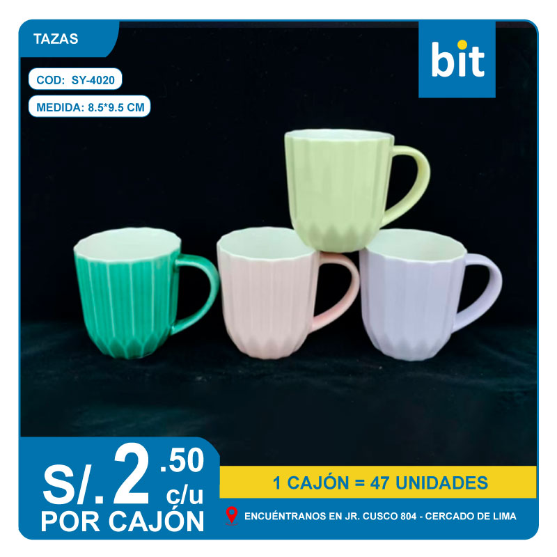 C03 TAZA NAVIDEÑA DE 8.5*9.5/ COD:SY-4020- CJN 47 UNDS