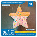 C03 ADORNO ARBOL NAVIDENO DE ESPUMA EN FORMA DE ESTRELLA DE 14CM/ COD: HL25FY-175 - CJN 240 UNDS