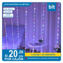 C03 LUCES NAVIDEÑAS 3X3 METROS 240L COLOR MULTICOLOR/ COD:19467-21- CJN 24 UNDS