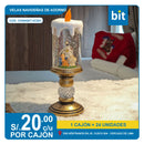C02 VELAS NAVIDEÑAS DE ADORNO / COD:CHINABIT-XC001- CJN 24 UNDS