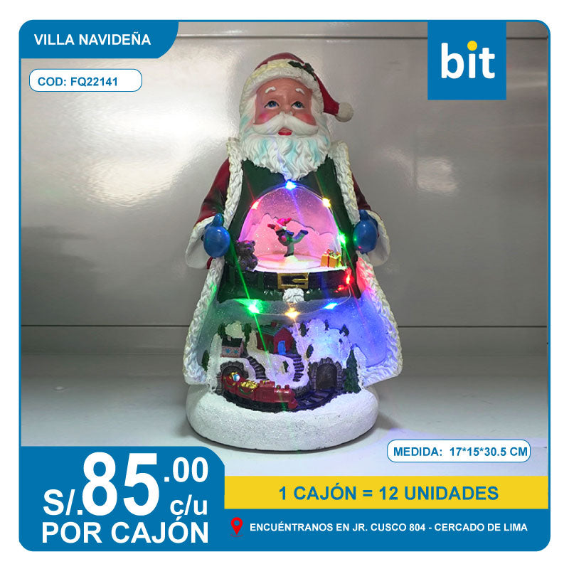 C03 ADORNO VILLA NAVIDEÑA MEDIDA :17*15*30.5 / CODFQ22141 CJN 12 UND