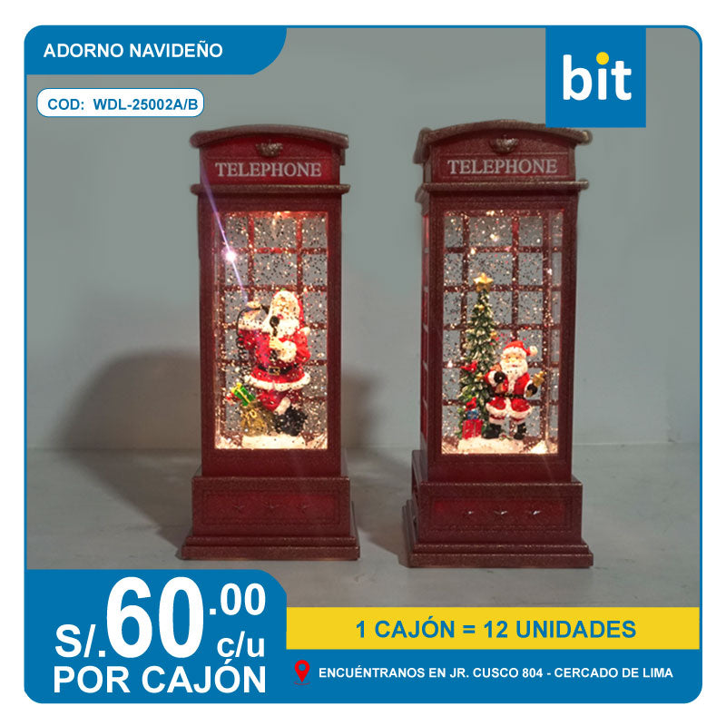 C03 ADORNO NAVIDEÑO TIPO CANDELABRO TAMAÑO: 10.5*105*25 / COD: WDL-25002A/B-  CJN 12 UNDS