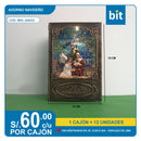 C03 ADORNO NAVIDEÑO TIPO LIBRO TAMAÑO: 13.2*6.9*19.1/ COD:WDL-24023C-  CJN 12 UNDS