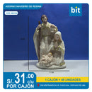 C03 ADORNO NAVIDEÑO DE RESINA/ COD: W2162 - CJN 48 UNDS