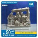 C03 ADORNO NAVIDEÑO DE RESINA/ COD: W2158 - CJN 24 UNDS