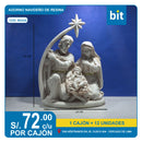 C03 ADORNO NAVIDEÑO DE RESINA/ COD: W2424 - CJN 12 UNDS
