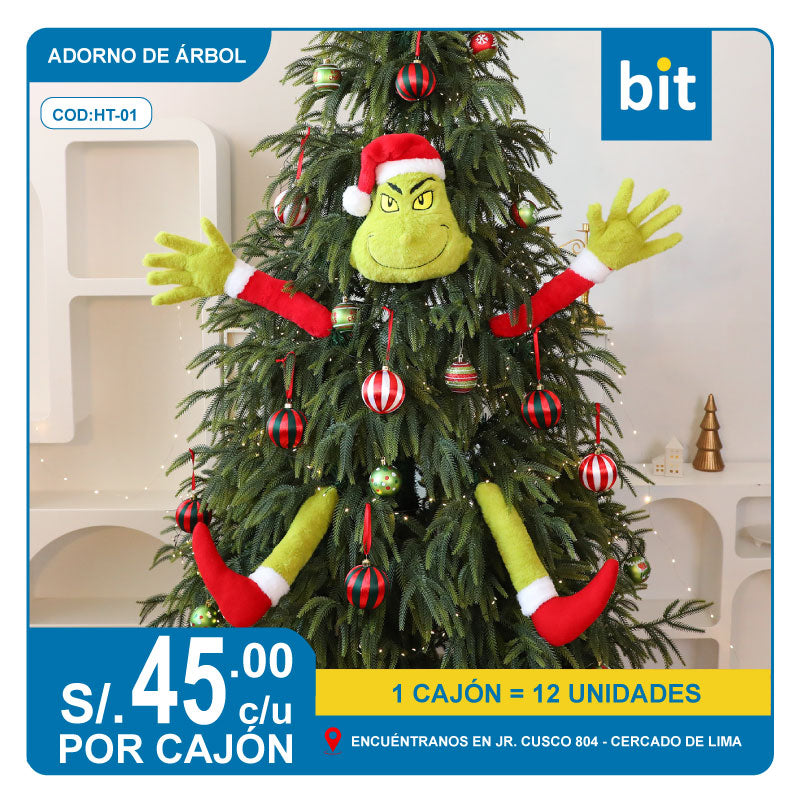 C03  ADORNO DE ARBOL MATERIAL DE PELUCHE  / COD:HT-01- CJN 12 UNDS
