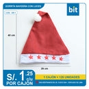 C03  GORRAS NAVIDEÑAS MATERIAL TELA  / COD: GR-1 - CJN 120 UNDS