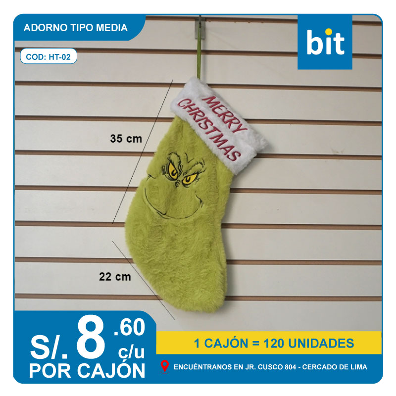 C03  ADORNO DE ARBOL MATERIAL DE PELUCHE  / COD:HT-02- CJN 120 UNDS