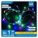 C03 LUCES TIPO HADA 30L 3M COLOR MULTICOLOR/ COD:19467-44 CJN 500 UNDS