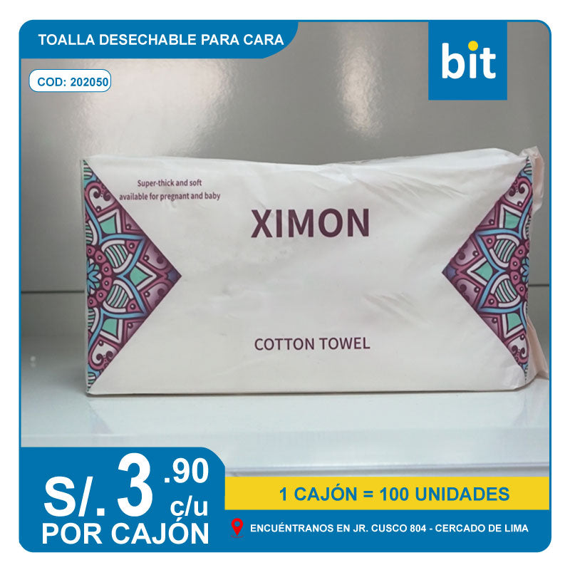 C03 TOALLA DESECHABLE PARA CARA / COD: 202050 - CJN 100 UNDS