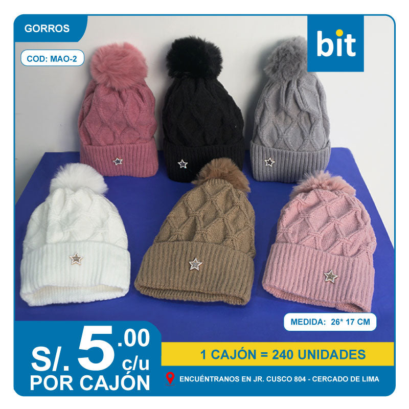 C03 GORROS / COD : mao-2 - CJN 240 UNDS