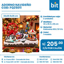 DECORACIONES DE NAVIDAD COD: FQ25011 CJN X 2 UNID