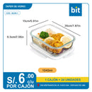 C03 TAPER DE VIDRIO 1040ML   / COD:36259-1- CJN 24 UNDS