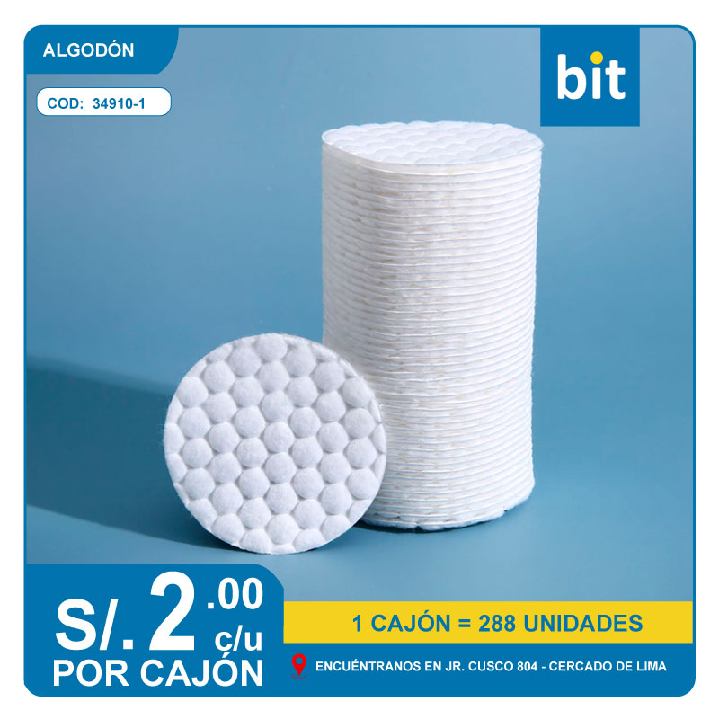 C03 ALGODÓN/ COD: 34910-1-  CJN 288 UNDS