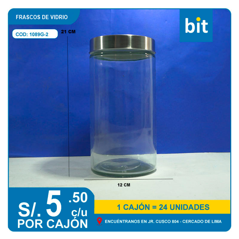 C03 FRASCO DE VIDRIOS / COD: 1089G-2- CJN 24 UNDS