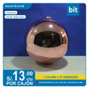 C03 BOLAS DE 20 CM- ROSE GOLD / COD:6279-4 - CJN 27 UNDS