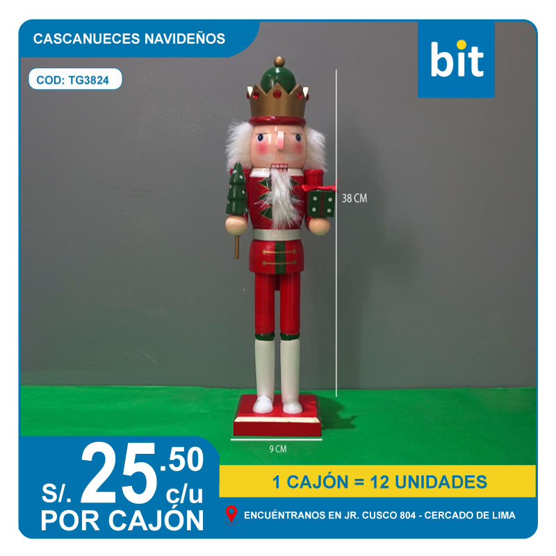 C01 CASCANUEZ NAVIDE?O DE MDF COD: TG3824 -- CJN  12 UNDS