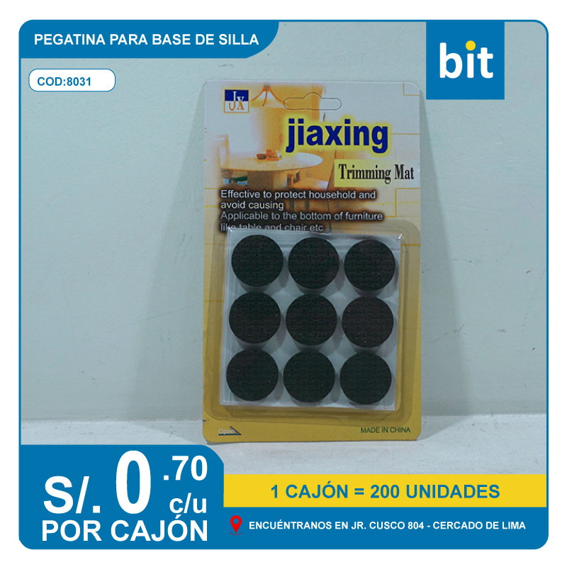 C03 PEGATINA PARA BASE DE SILLA / COD:8031 - CJN 200 UNDS