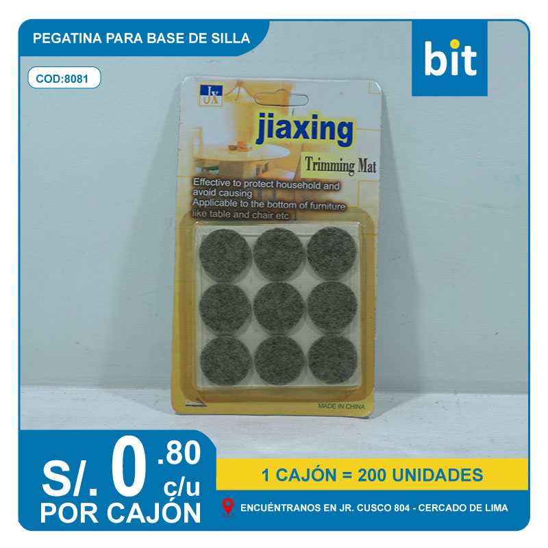 C03 PEGATINA PARA BASE DE SILLA / COD:8081 - CJN 200 UNDS