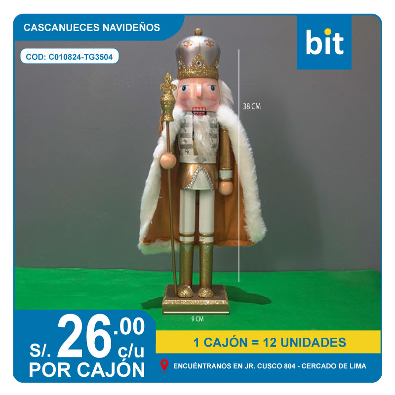 CASCANUEZ NAVIDE?O DE MDF COD: C010824-TG3504 - CJN  12 UNDS