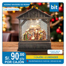 ADORNO NAVIDEÑO DE RESINA COD: WDL-24032A -- CJN  8 UNDS
