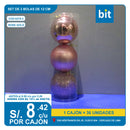 C03 12cm-SET DE 3 BOLAS - GOLD ROSE/ COD: 6279-2 - CJN 36 UNDS