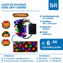 C01 LUCES DE NAVIDAD 200 MULTICOLOR LCS  COD: LRTI-126002