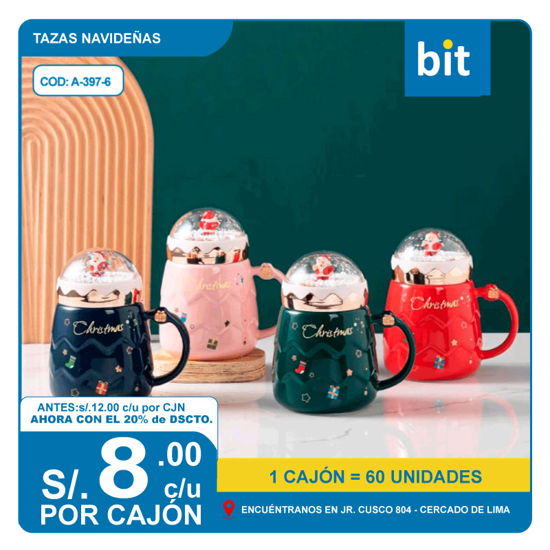 📦 TAZA NAVIDE?A COD: A-397-6 -- CJN  60 UNDS