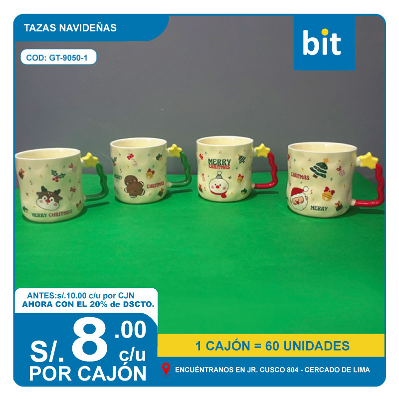 📦 TAZA NAVIDE?A COD: GT-9050-1 -- CJN  60 UNDS