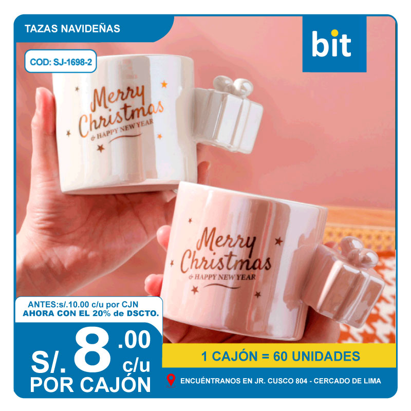 📦 TAZA NAVIDE?A COD: SJ-1698-2 -- CJN  60 UNDS