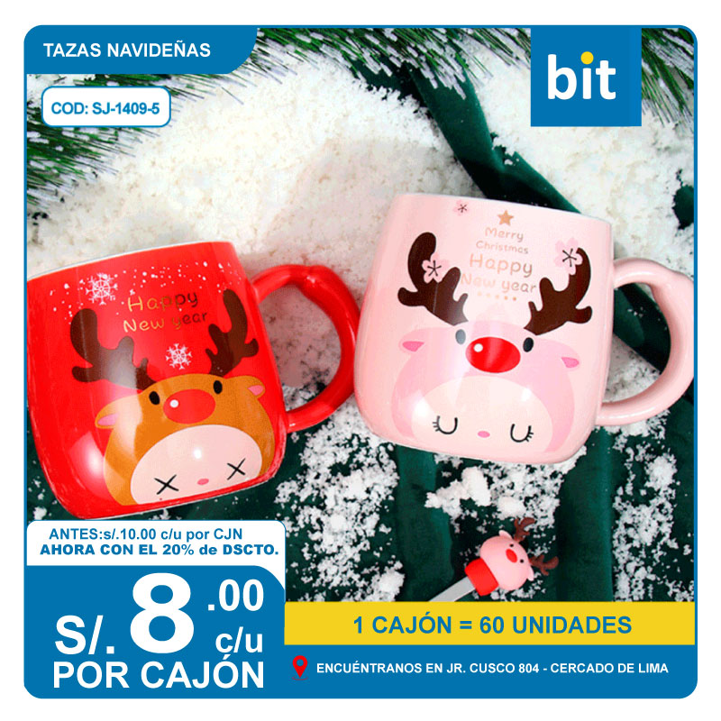 📦 TAZA NAVIDE?A COD: SJ-1409-5 -- CJN  60 UNDS