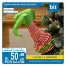 C03ADORNO NAVIDEÑO TIPO PATAS DE DUENDE  / COD: W232B - CJN 6 UNDS